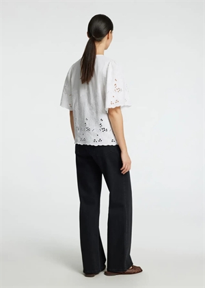 Dahlia ss broderi skjorte Hvid Selected Femme 